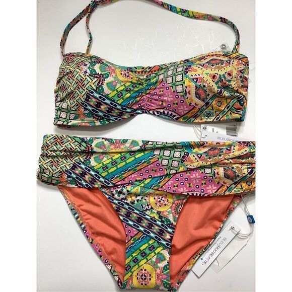 New. Bleu Rod Beattie bright print bikini. Size 4. Retails $145 - Picture 9 of 13